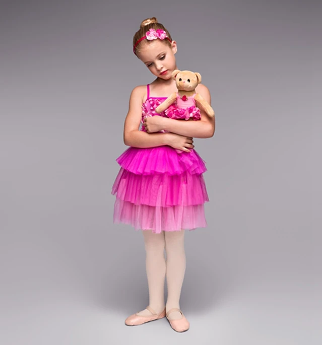 2018 новое платье на бретельках для девочек балетное танцев одежда сцены детское