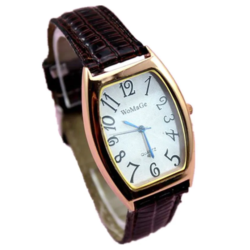 

new arrival fashion Watch womage brand rectangle head 10 color pu leather band quartz lady dress watch women casual wristwatches