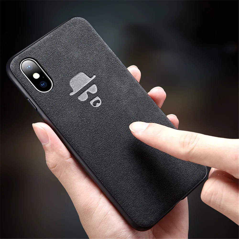 Чехол QINUO Magician Batman с логотипом Turn Fur для iPhone 11 Pro 6 6S 7 8 Plus X XS Max XR Suede Telefon Kilifi Cool Cover Coque