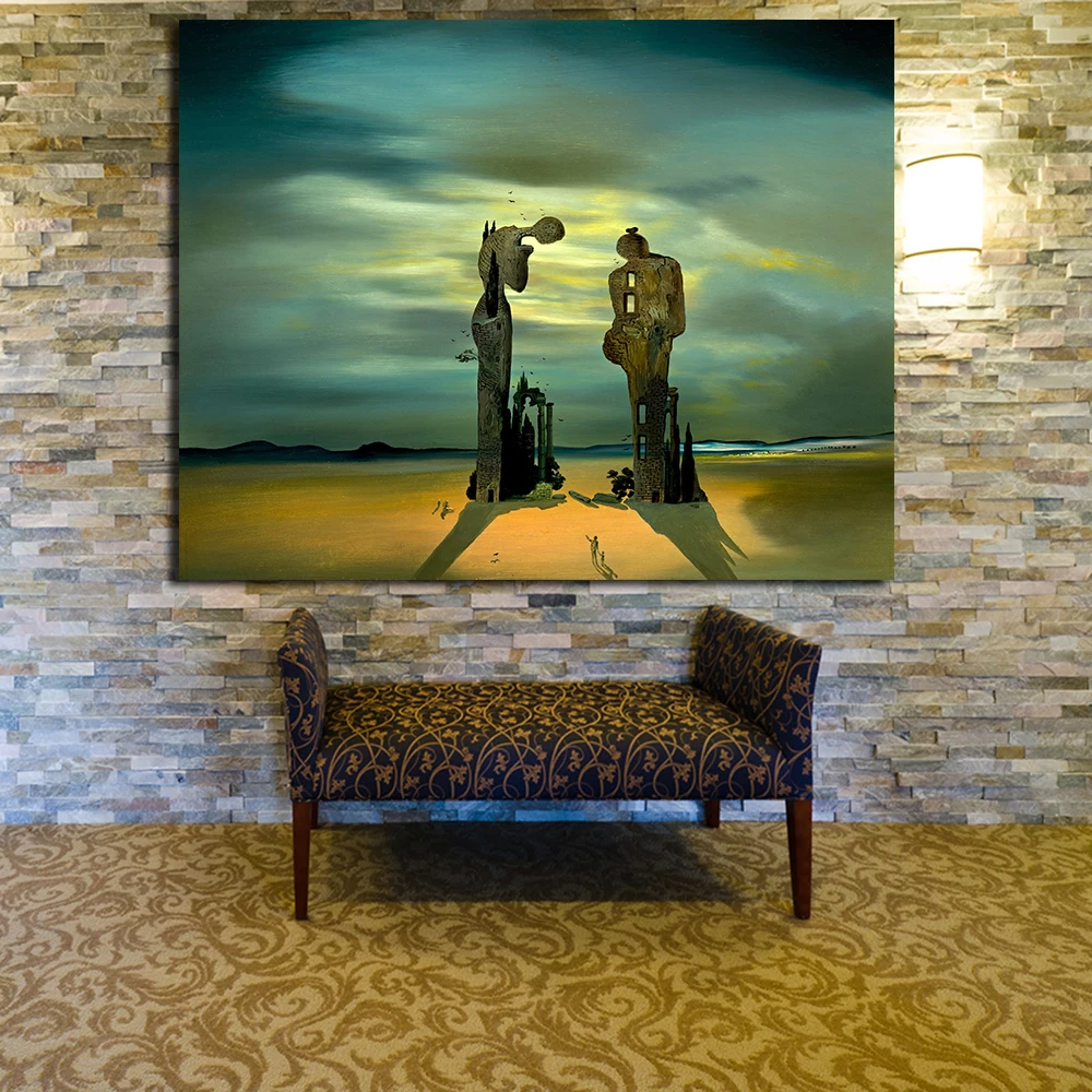 

JQHYART Salvador Dali Oil Painting Wall Art Canvas Decorative Living Room Painting Wall Painting Picture No Frame