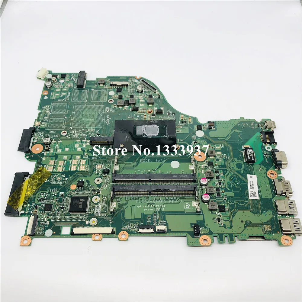 Для acer Aspire E5-575 E5-575G E5-575TG F5-573 E5-774G ZAAA материнская плата DAZAAMB16E0 SR2EU I3-6100U материнская плата для ноутбука