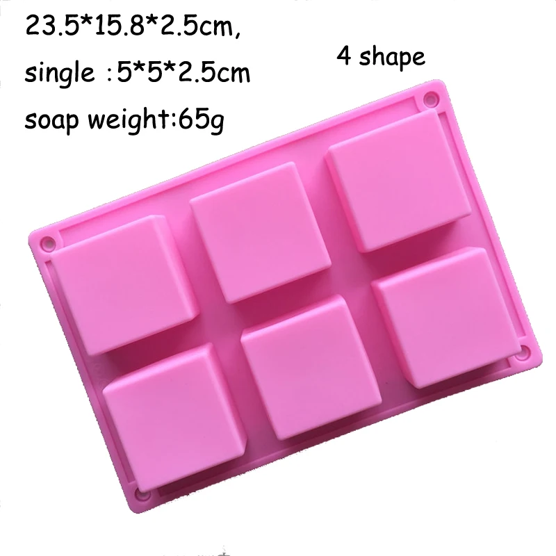 3D круглая квадратная силиконовая форма для мыла льда конфет шоколада торта
