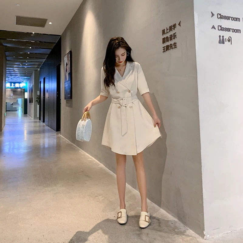 Heydress Женский блейзер с v образным вырезом летнее платье для офиса элегантное