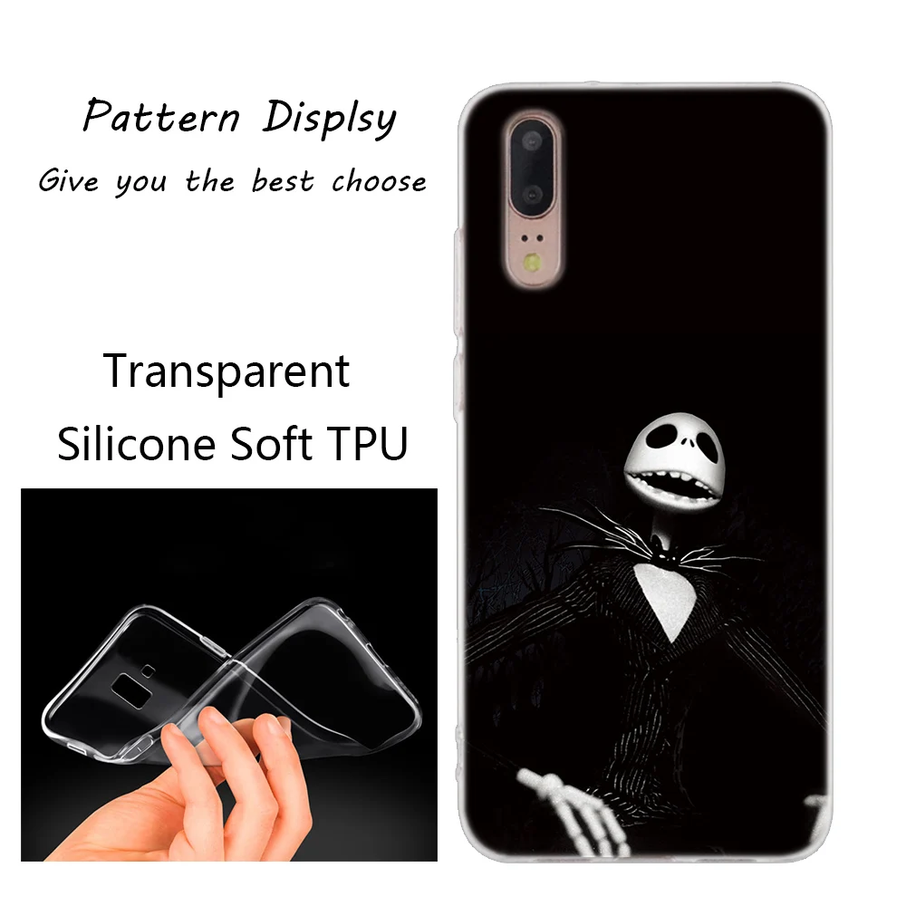 015 Мягкий силиконовый чехол Jack skellington для huawei P30 P20 P10 P9 P8 Lite P30 P20 Pro Mini P Smart Plus Модный чехол - Цвет: 015