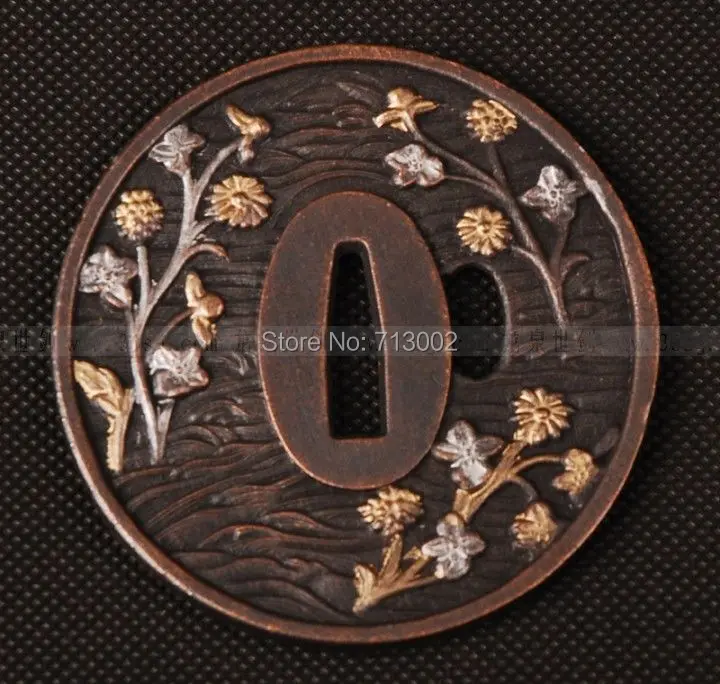 Кованые японские детали для фотографий Tsuba подходит самурайского меча