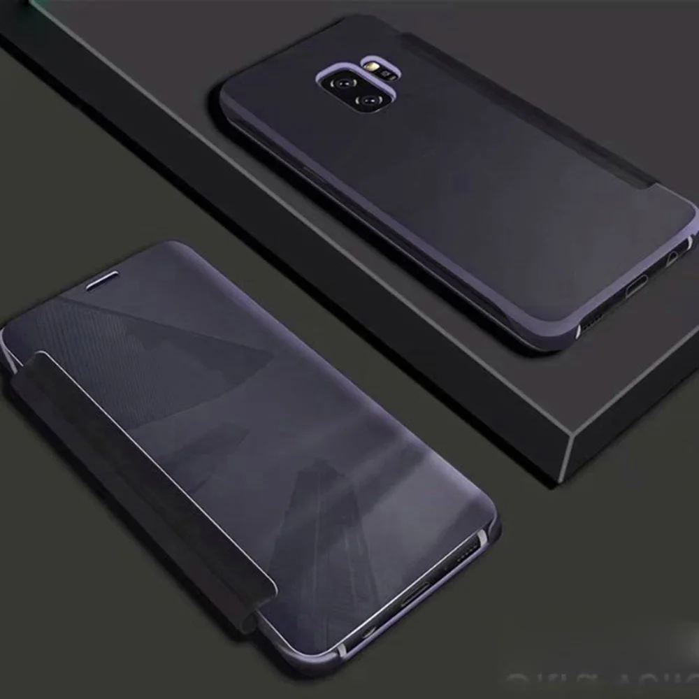 Гальваническим Зеркало флип чехол для Xiaomi Redmi Note 4 4X 5A кожаный роскошный вид окна