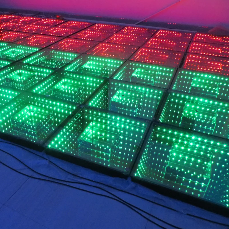 Горячая 3D Зеркало led танцпол диско светильник для свадьбы ночного клуба