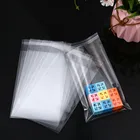 Прозрачные Самоуплотняющиеся пластиковые пакеты 6 см, 100 шт., самоклеящиеся Перезаправляемые пакеты из целлофана, подарочные пакеты для упаковки ювелирных изделий