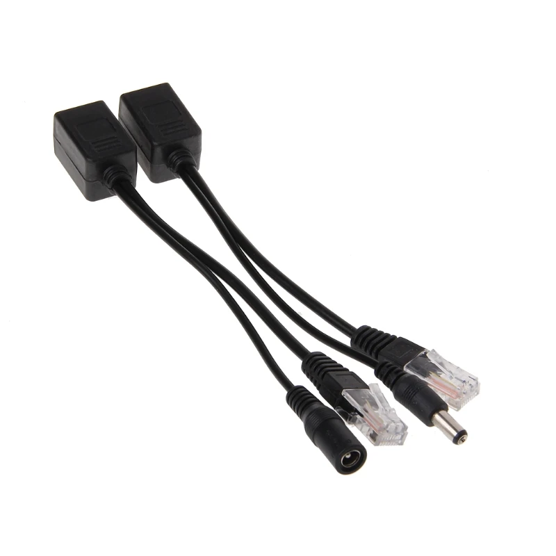 Набор кабелей адаптеров RJ45 для инжектора POE пассивное питание через Ethernet 12 48 В