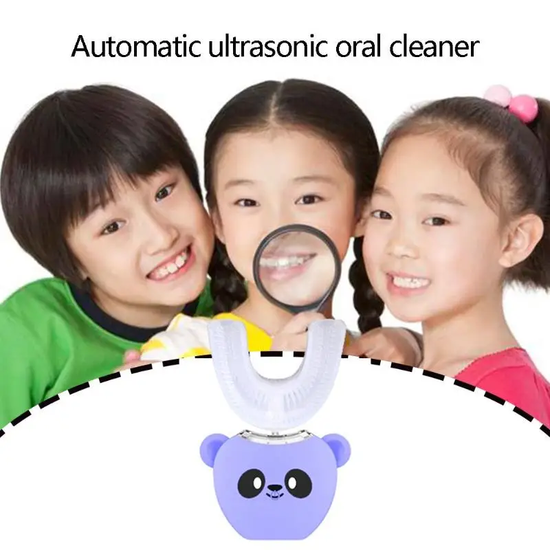 Электрическая зубная щетка u-типа зарядка через usb отбеливание зубов на 360