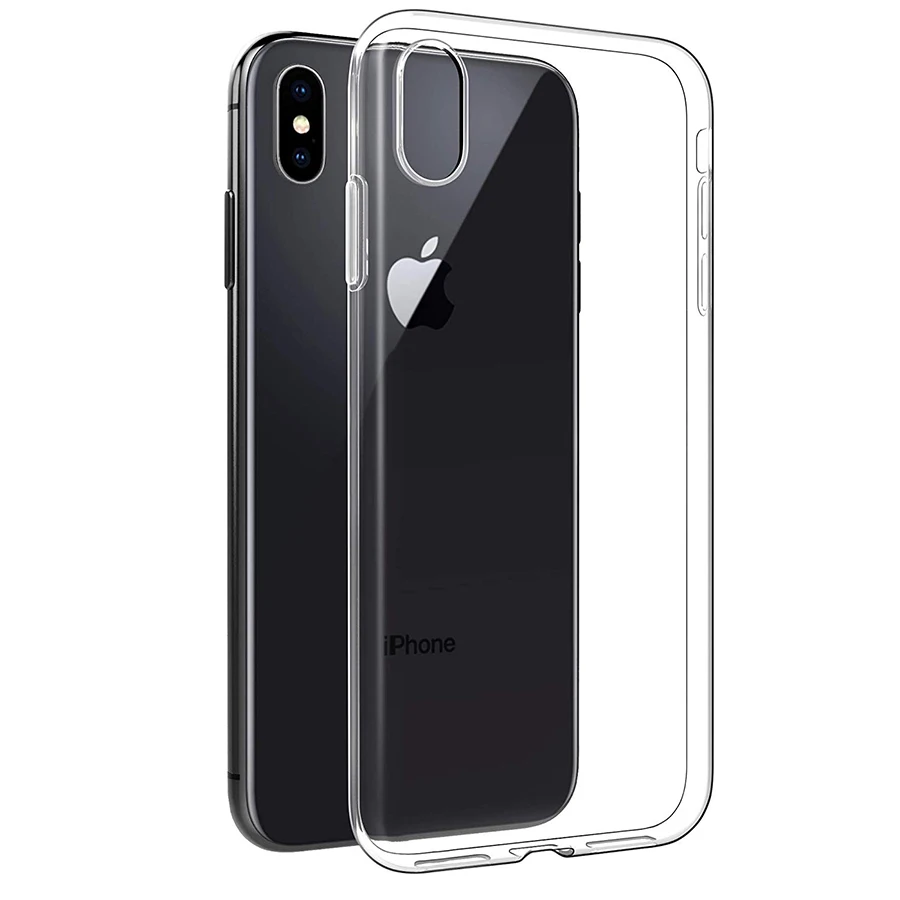 Soft TPU For iPhone XS Max Case Clear Thin Cases MAX XR X 7 PLUS 8 6S 6 5 5s SE Crystal Silicone Cover case | Мобильные телефоны и