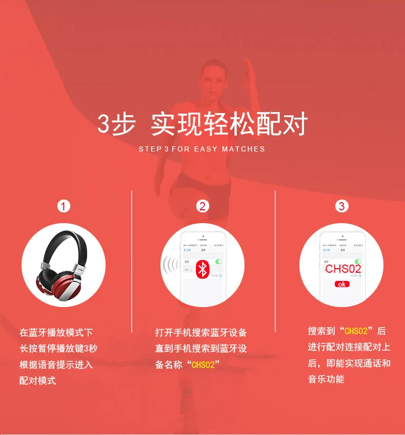 Kappice Bluetooth беспроводные наушники Складная гарнитура с басами и встроенным микрофоном для смартфона