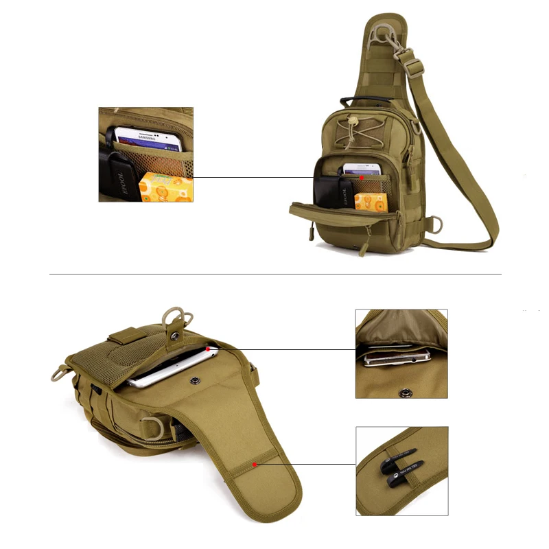Нейлоновая сумка мессенджер через плечо Protector Plus водонепроницаемый военный
