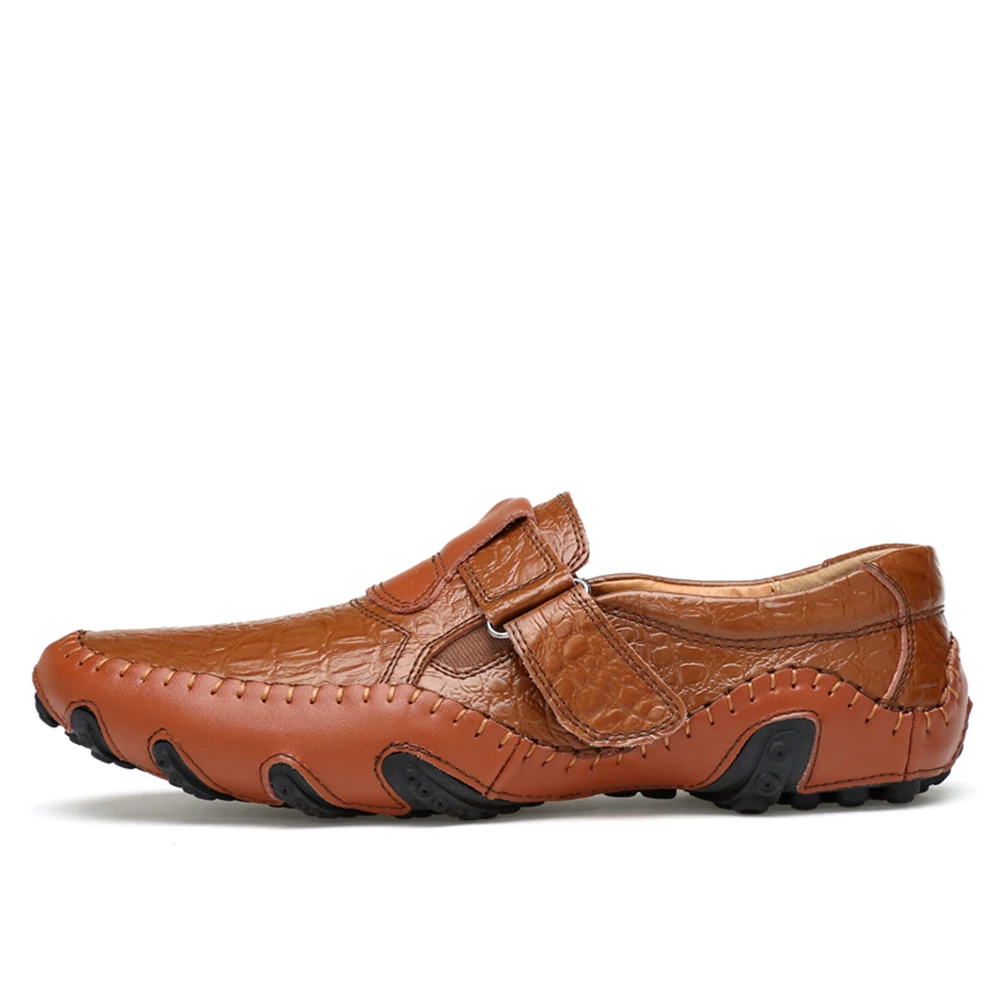 Brand Design Slip On Loafers Men Casual Shoes Genuine Leather Moccasin Boat Walking Shoe Flat Oxford Sneaker Hot Sale | Обувь