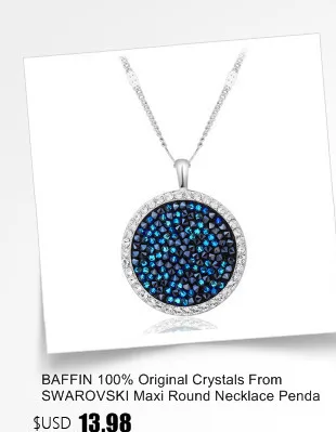 BAFFIN простые круглые кристаллы от SWAROVSKI элементы веревка для ожерелья цепь нагрудник ожерелье s для женщин винтажные украшения подарок