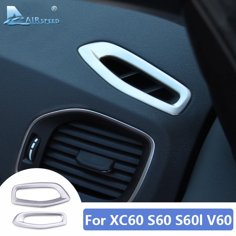 Air Conditioning Vent Outlet Frame for Volvo S60 S60l XC60 V60 Accessories 2012 2013 2014 2015 2016 2017 Sticker Interior Trim