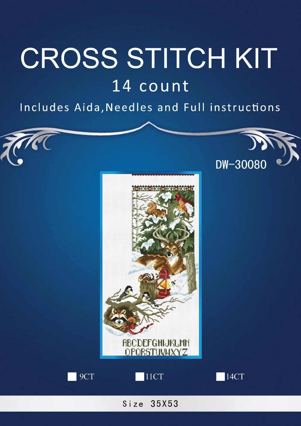 Набор для вышивки крестом DMC Рождественский носок | Дом и сад