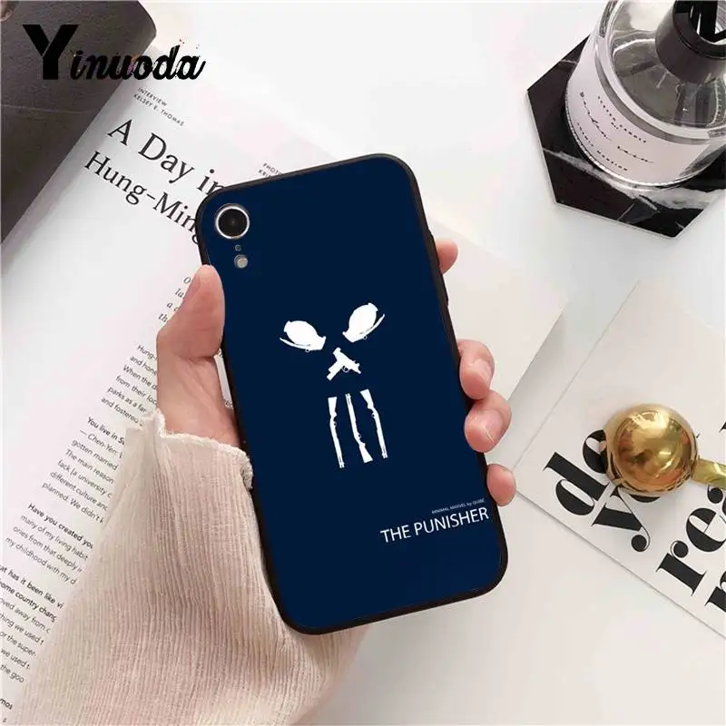 Чехол для телефона Yinuoda Marvel Game The Punisher Ghost Rider iPhone 6S 6plus 7 7plus 8Plus X Xs MAX 5 5S XR 11 pro max |