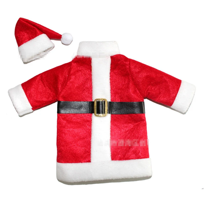 1 комплект ручная работа милые сумки для бутылок чехол одежды с шляпой обеденный