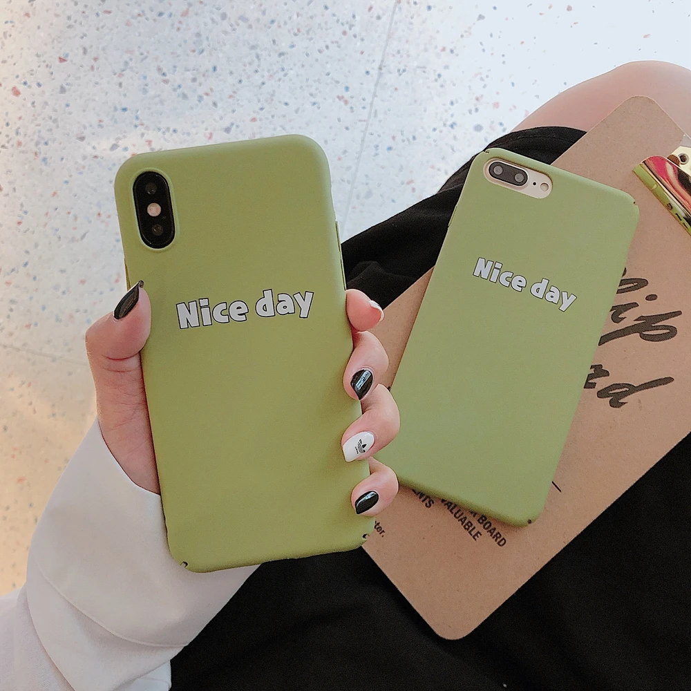 Матовый чехол для телефона iPhone 6 S Plus сплошной цвет твердая задняя крышка Etui 7 8 X XR XS