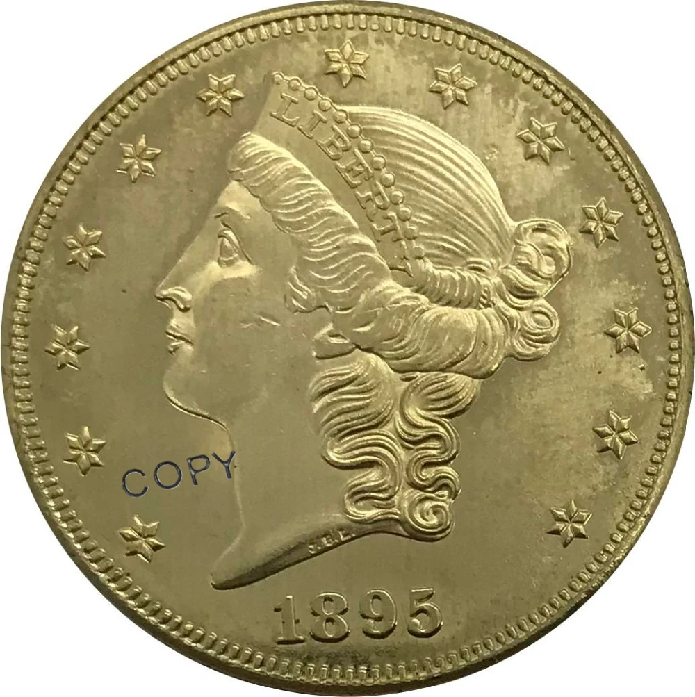 1895 P США 20 двадцати долларов голова свободы двойной Орлан с девизом золотая