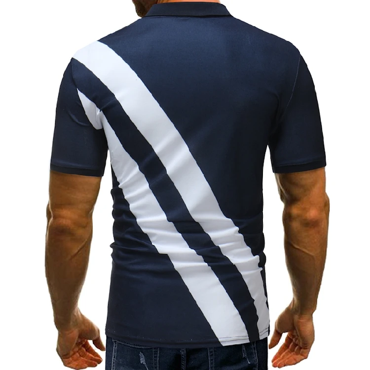 Футболка поло Для мужчин 2018 Костюмы классический цвет коллаж Лоскутная