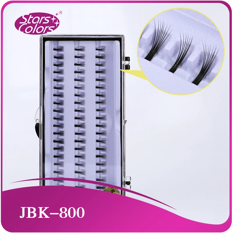 

8D 3 Lines 60 Bunches Grafting Fake False Eyelashes Individual Cluster Lashes Premade Eyelash Extensions Makeup Cilios