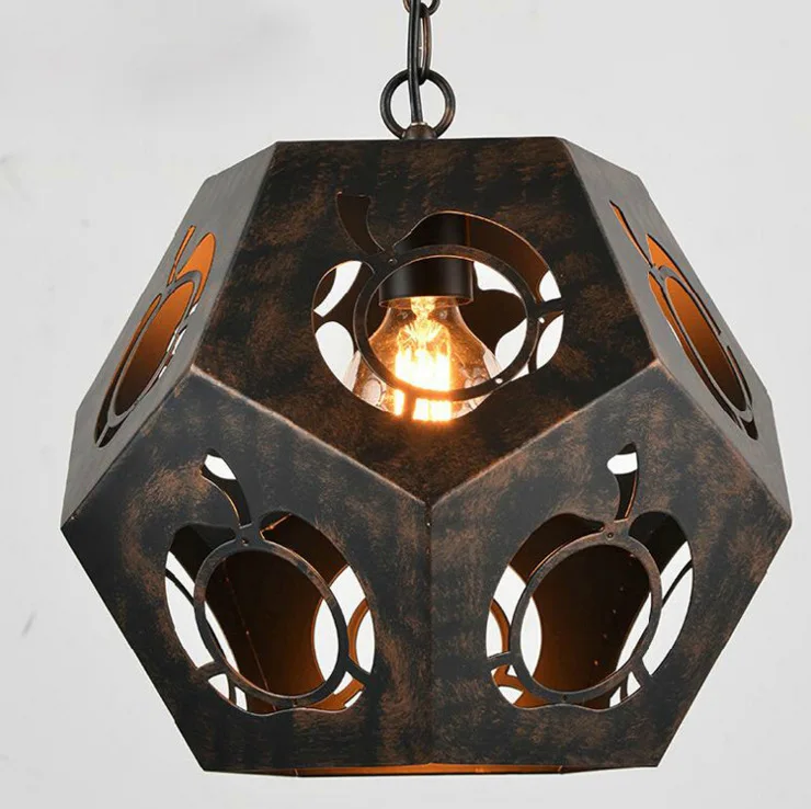 Железный бриллиантовый Светильник E27 в стиле ретро Лофт американском для
