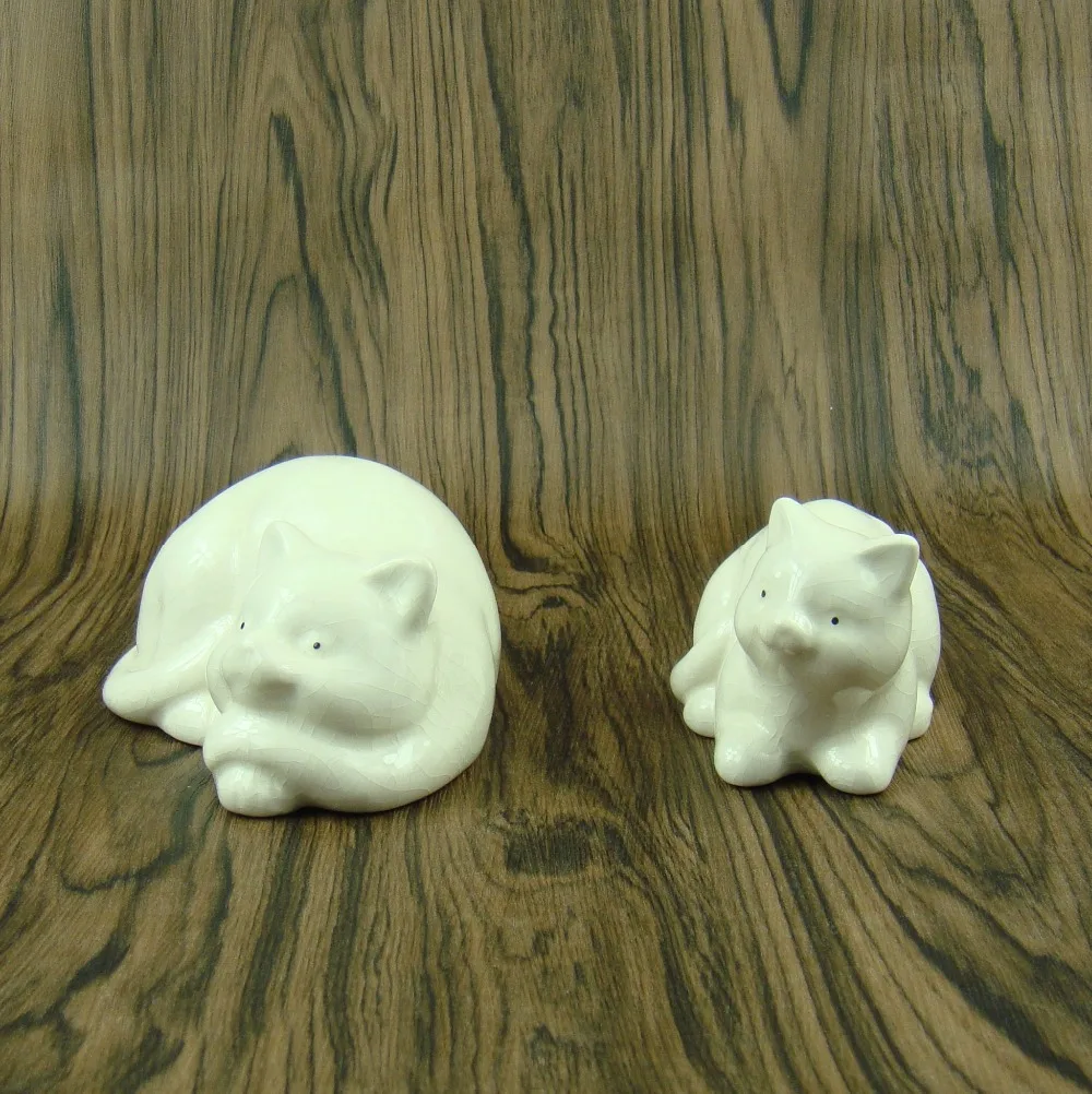 Фарфоровые котята декоративные статуэтки Бытовая керамика Kitty миниатюрные