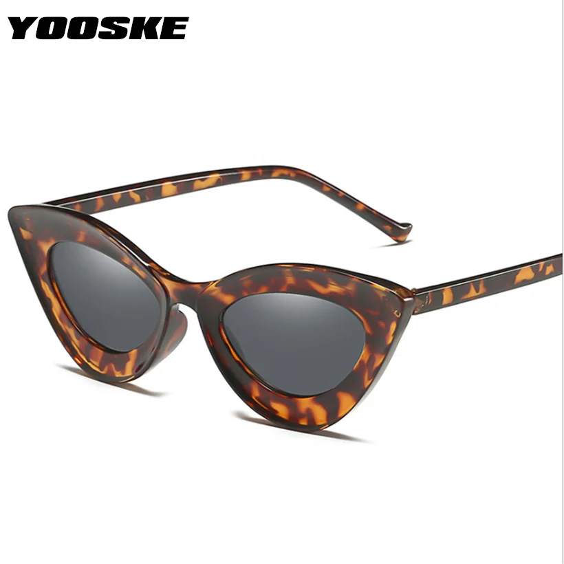 YOOSKE, кошачий глаз, солнцезащитные очки для женщин,, фирменный дизайн, высокое качество, трендовые солнцезащитные очки, Ретро стиль, черные очки, женские оттенки, UV400