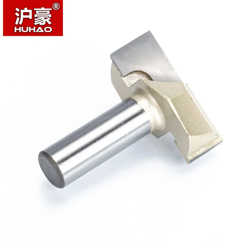 HUHAO 1pcs 1/2" Shank CNC Cleaning bottom router bit Woodworking Tools two Flute endmill router bits for wood cutting tools