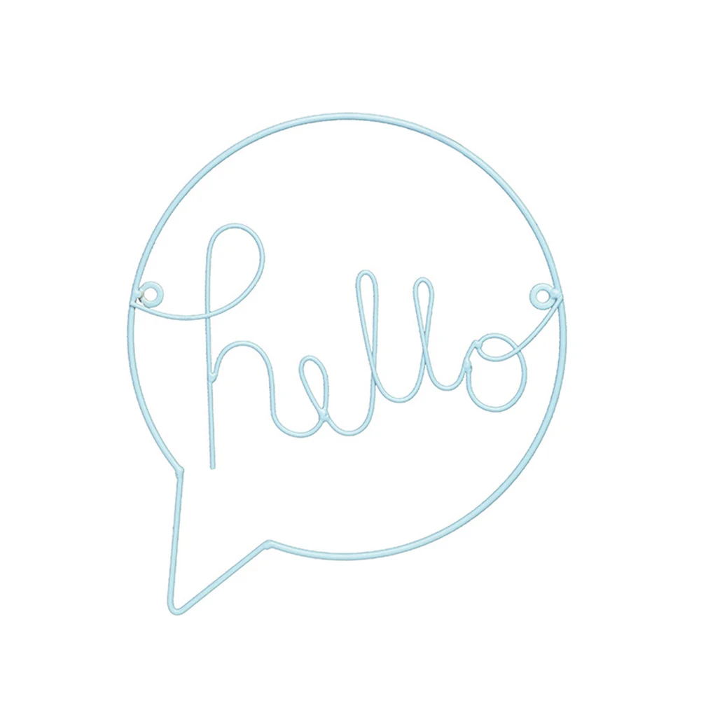 Ins Стиль гладить английских букв HELLO домой кафе стены Украшения светодио дный Свет Стенд