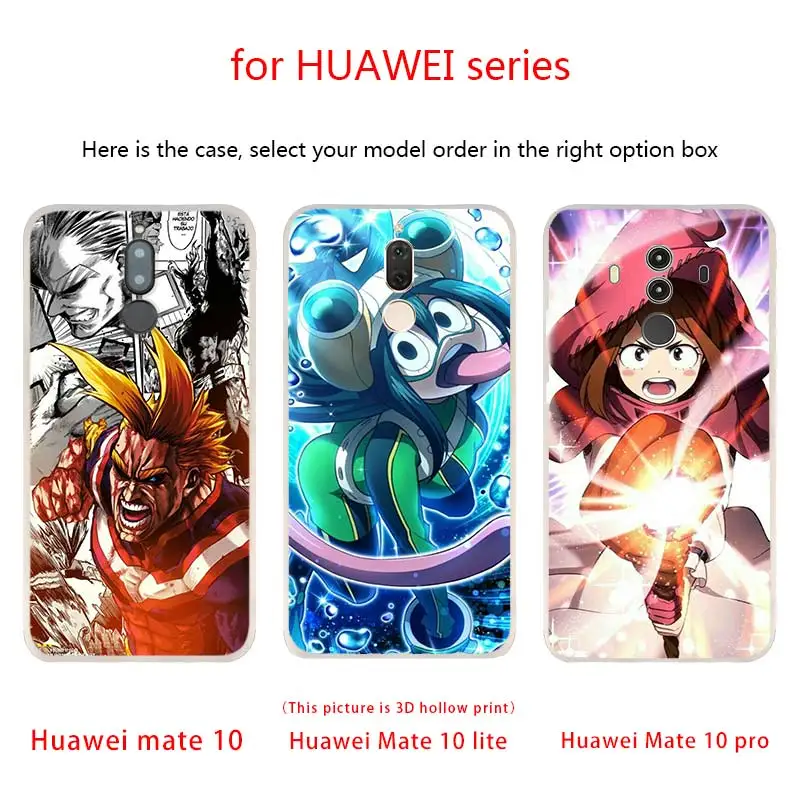 Чехлы для телефонов с аниме Моя геройская Академия Huawei Mate 30 20 10 Lite Pro Мягкий