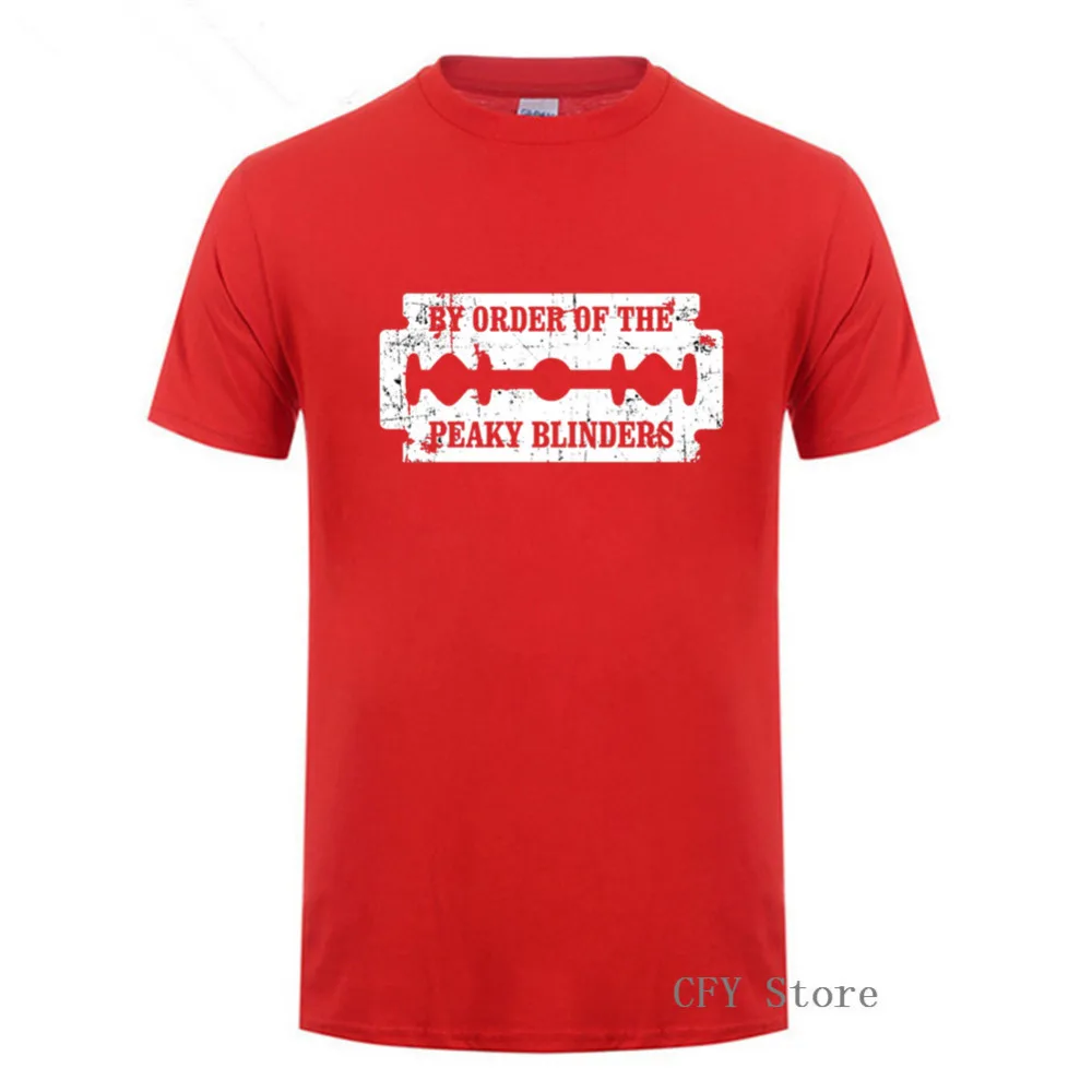 Мужская футболка с коротким рукавом принтом и Peaky Blinders Blinders|Мужские футболки| |