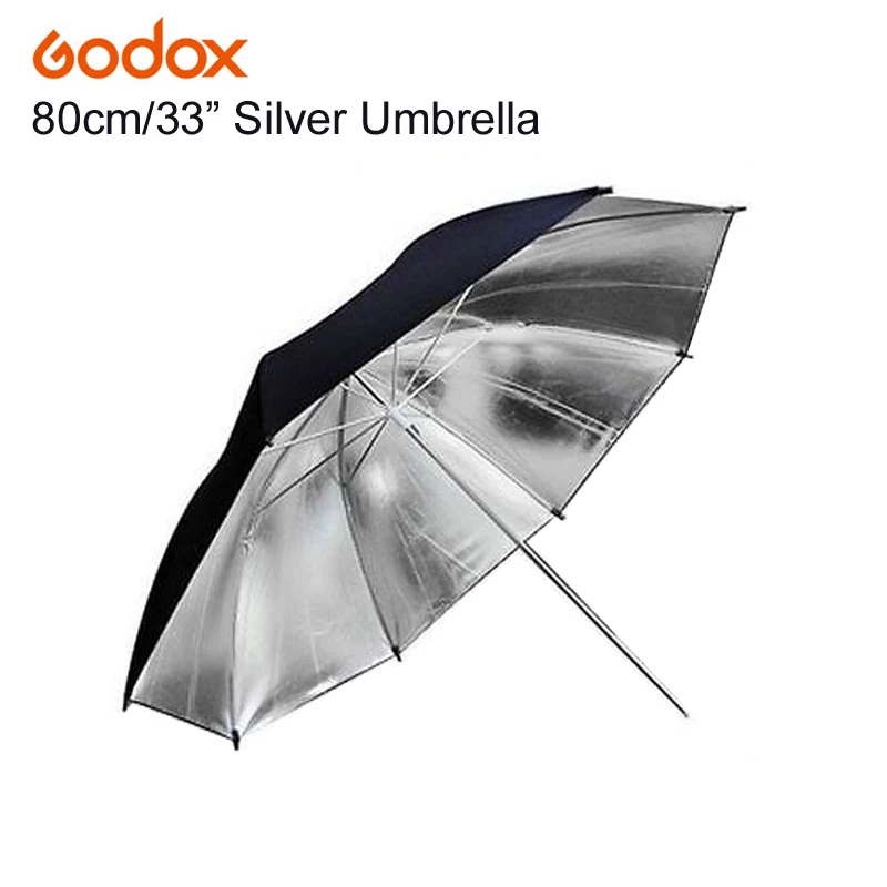 

Godox 33" Inch 83cm Pro Photography Studio Reflector Black Silver Umbrella for Photo Video Flash Studio Lamp Lighting