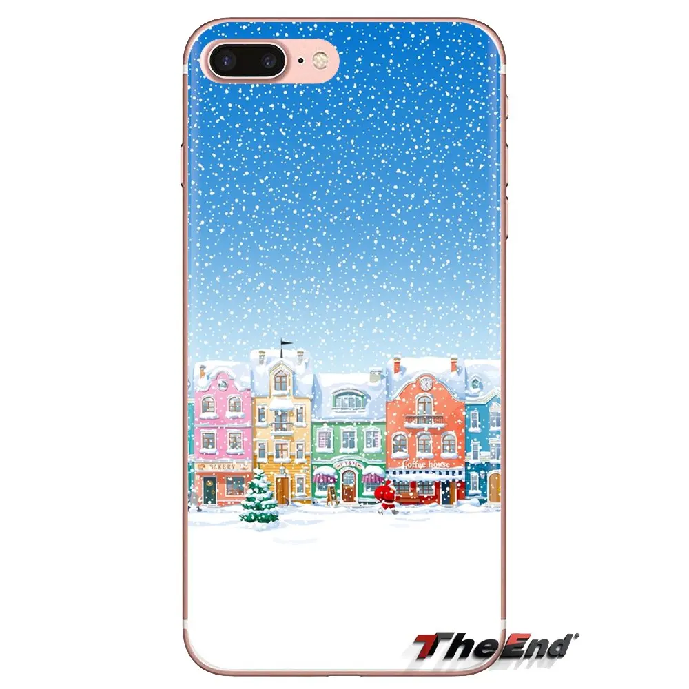 Прозрачные мягкие чехлы для Sony Xperia Z Z1 Z2 Z3 Z5 compact M2 M4 M5 C4 E3 T3 XA Huawei Mate 7 8 Y3II Santa Company anime |