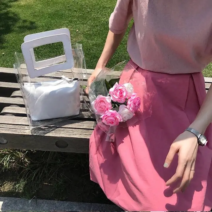 Женская сумка через плечо прозрачная ПВХ|Сумки с ручками| |