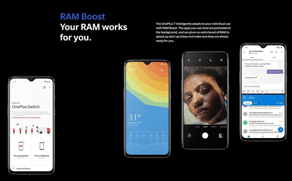 Мобильный телефон Oneplus 7, 8 ГБ, 256 ГБ, Snapdragon 855, 6,41 дюймов, экран, отпечаток пальца, 48мп, задняя камера, 16Мп, фронтальная камера, телефон