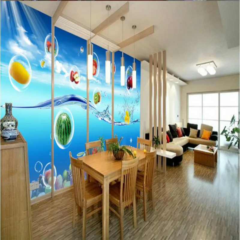 3d фото обои декоративная роспись для дома улучшение фруктов овощей красочный фон