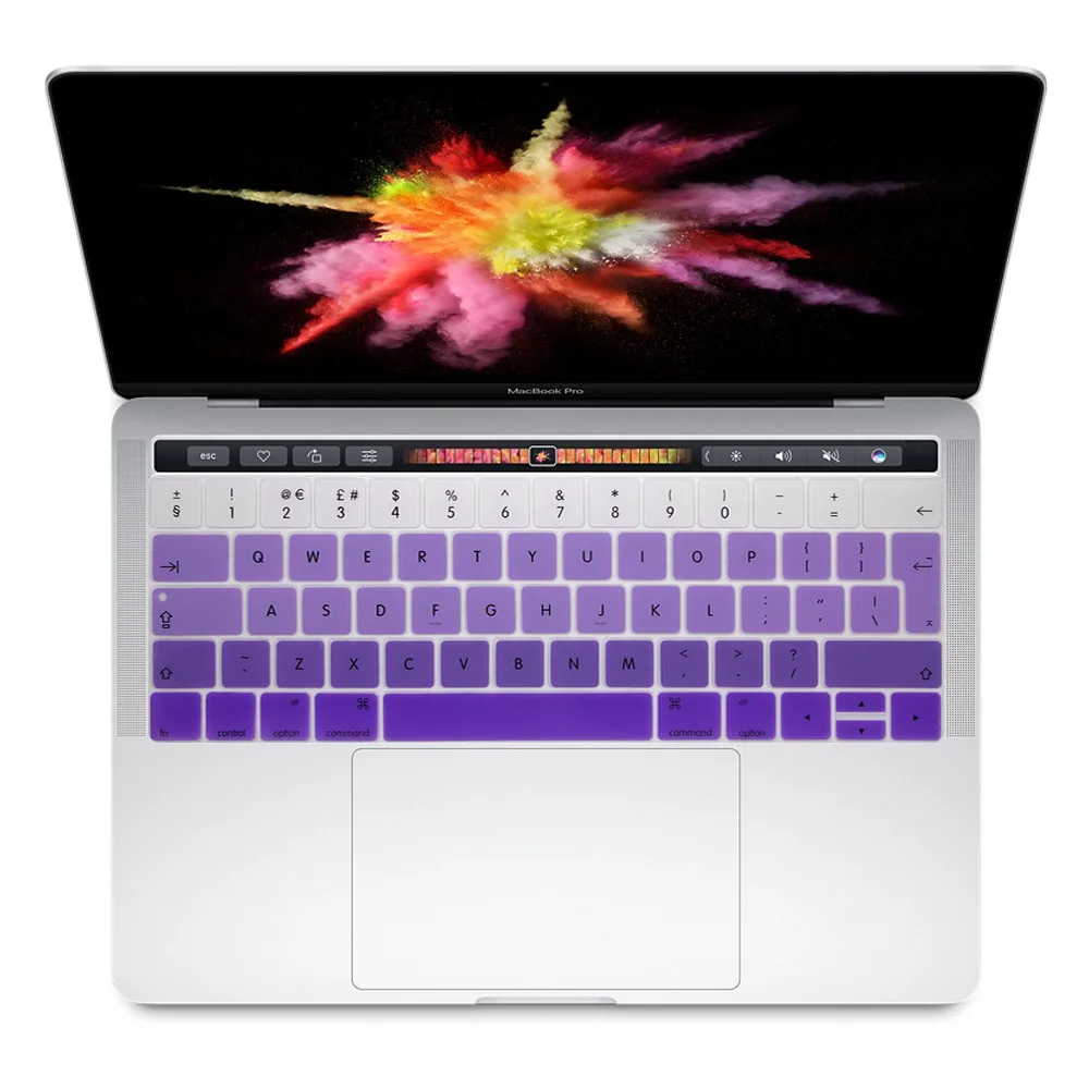 Для Mac Book Pro Retina 13 &quot15&quot с сенсорной панелью 2018 A1989 A1990 чехол для клавиатуры