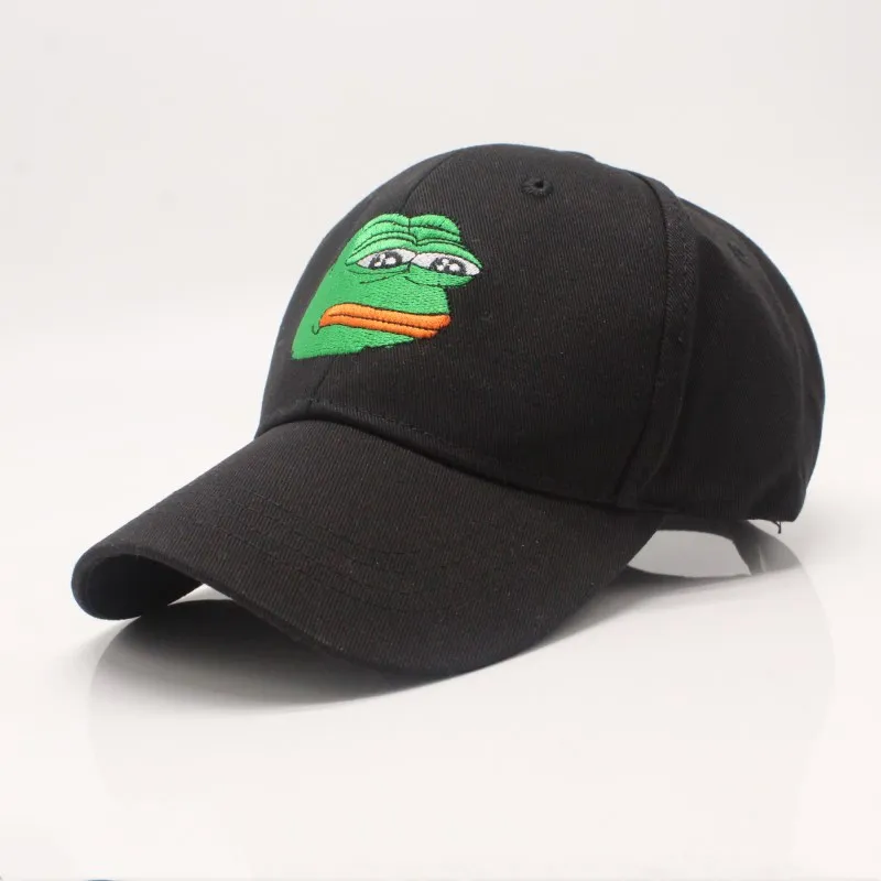 Sad Kermit Кепка лягушка Pepe Feels Bad Man вышивка солнцезащитная Хип хоп бейсбольная Snapback