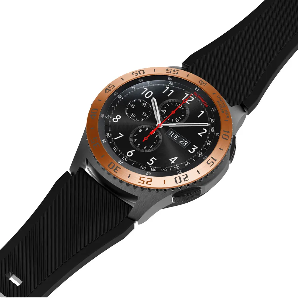 Для samsung Galaxy 46 мм/gear S3 Frontier силиконовый ремешок для часов 22 мм сменный ремешок для часов с кольцом защитный чехол для Galaxy 46 мм