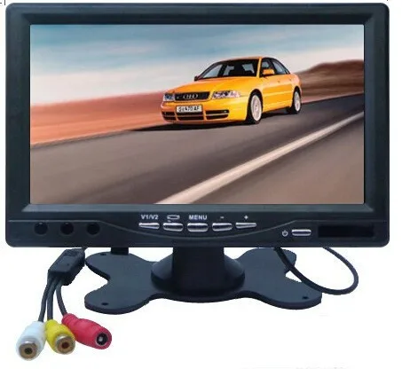 SHRXY мини дверной глазок отверстие видео 7 дюймов lcd TFT HD цифровой BNC монитор камеры CCTV