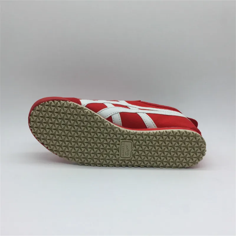 ONITSUKA TIGER Для мужчин Женская полотняная обувь одноцветное Цвет красный и белый