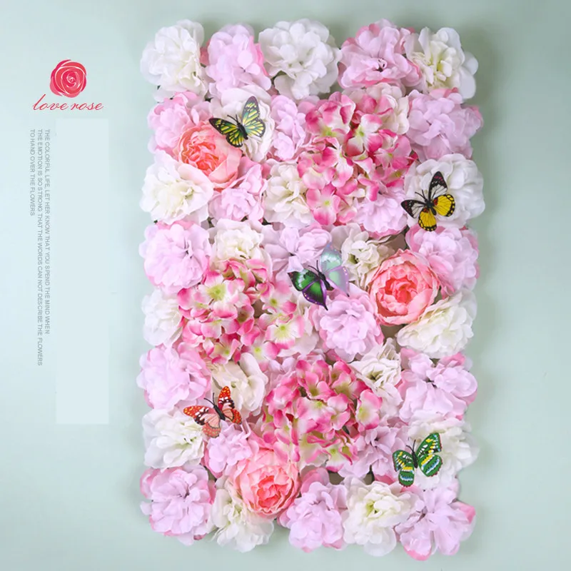 40*60 см DIY свадебный фон искусственный цветок настенная панель Роза Гортензия макет студия окна рождественские вечерние украшения цветок арка - Цвет: 001