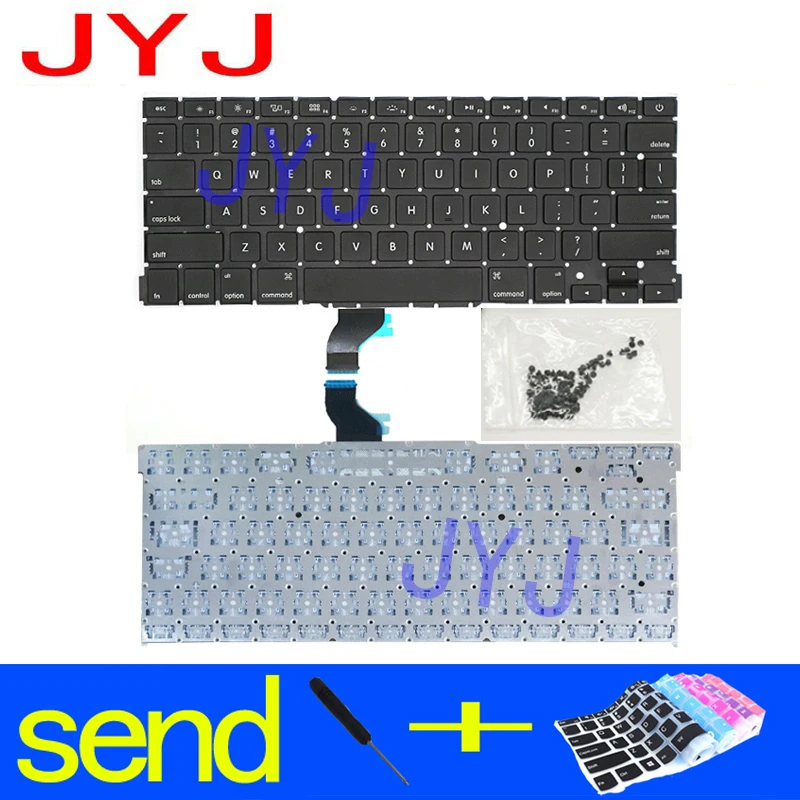 

New laptop Keyboard For Apple Macbook Pro Retina 13" A1502 ME864 ME865 ME866 Send a transparent protective film