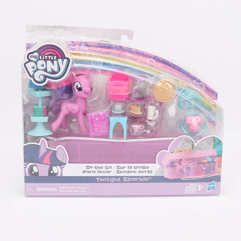 Экшн фигурка из ПВХ 8 см игрушки My Little Pony на тротте сумерки сверкающие набор с
