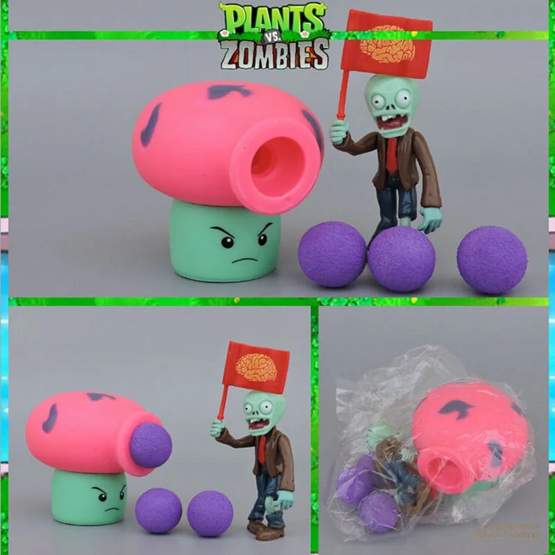 PVZ Растения против Зомби Peashooter ПВХ фигурка модель игрушки подарки игрушки для детей высококачественные игрушки куклы в OPP пакете - Цвет: Style 1
