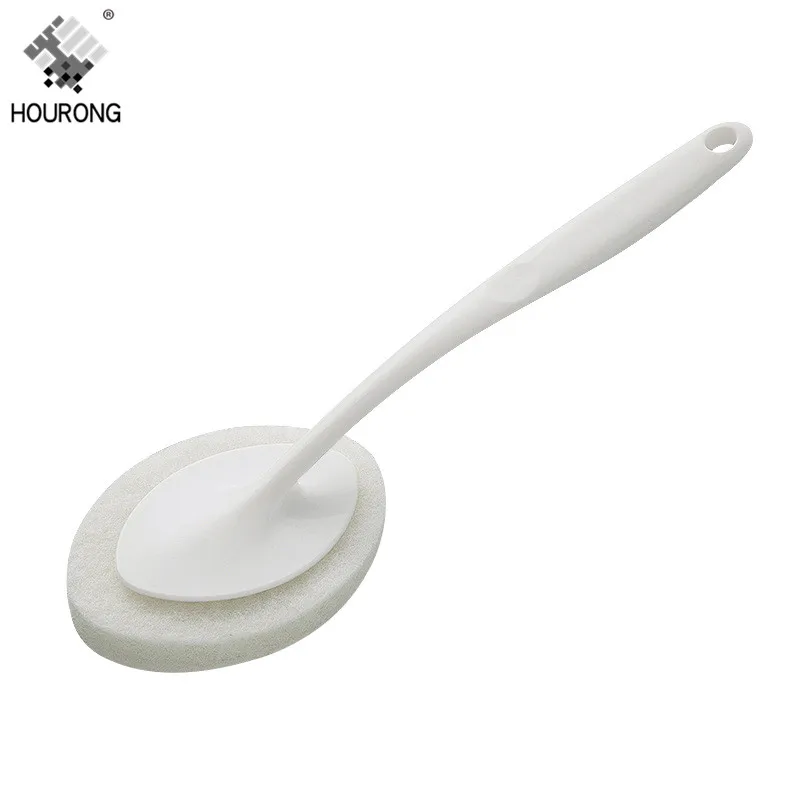 white Губка для чистки унитаза, щетка для пола, керамическая плитка, чистка ванны, щетки для кухни, щетка для очистки от накипи, инструменты для уборки ванной комнаты - Цвет: white