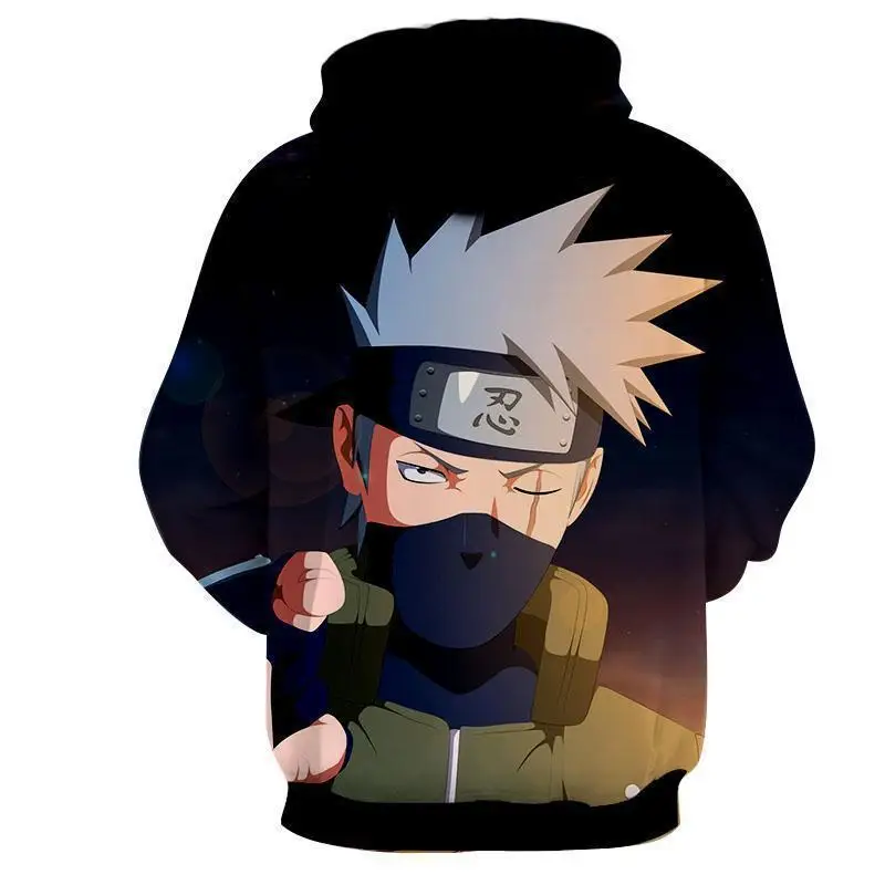 Аниме Наруто Толстовка Косплей Костюм Хатаке Какаши повседневное пальто пуловер
